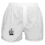 Swan Pen and Ink Boxer Shorts by NANCE